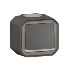 Legrand - Poussoir NO lumineux Plexo complet saillie anthracite