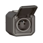 Legrand - Prise de courant 2P+T Plexo complet saillie anthracite