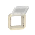 Legrand - Adaptateur Plexo à volet transparent pour Mosaic - composable sable