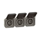 Legrand - Prise de courant 3x2P+T horizontale Plexo composable anthracite