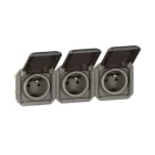Legrand - Prise de courant 3x2P+T horizontale Plexo composable anthracite