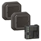 Legrand - Prêt à poser Plexo 2 commandes sans fils sans pile + 1 micromodule - anthracite