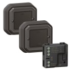 Legrand - Pret a poser Plexo 2 commandes sans fils sans pile + 1 micromodule - anthracite