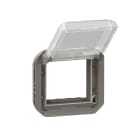 Legrand - Adaptateur Plexo à volet transparent pour Mosaic - composable anthracite
