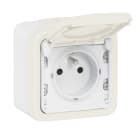 Legrand - Prise de courant étanche volet de protection IP55 Plexo complet saillie - blanc