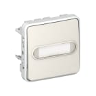 Legrand - Poussoir porte-étiquette lumineux (voyant fourni) Plexo - Blanc