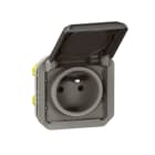 Legrand - Prise de courant avec volet Plexo composable - anthracite