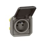 Legrand - Prise de courant avec volet Plexo composable - anthracite