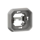 Legrand - Support plaque 1 poste Plexo pour montage encastré - gris