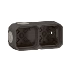 Legrand - Boîtier apparent 2 postes Plexo horizontal ou vertical - anthracite