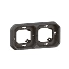 Legrand - Support plaque 2 postes Plexo encastré horizontal ou vertical - anthracite