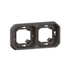 Legrand - Support plaque 2 postes Plexo encastré horizontal ou vertical - anthracite