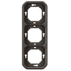 Legrand - Support plaque 3 postes Plexo encastré horizontal ou vertical - anthracite