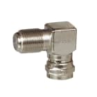 Legrand - Adaptateur télévision typeF mâle et femelle coudé