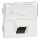 Legrand - Prise RJ45 catégorie 6 STP inclinées à 45° Mosaic 2 modules - blanc