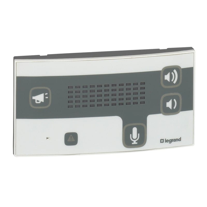 Legrand - Bloc de porte phonie Mosaic appel infirmière pour communication avec chambres