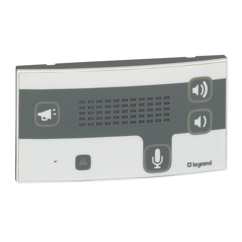 Legrand - Bloc de porte phonie Mosaic appel infirmière pour communication avec chambres