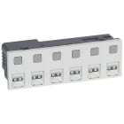 Legrand - Bloc d'appel 6 directions Mosaic 6 modules pour alimentation extérieur TBTS 12V