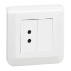 Legrand - Prise poire d'appel/alarme biomédicale Mosaic -entraxe 12mm - avec plaque