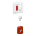Legrand - Bloc d'appel sanitaire avec poussoir à tirette verticale et voyant à LED Mosaic