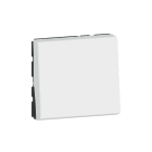Interrupteur ou va-et-vient 10AX 250V Mosaic Easy-Led 2 modules - blanc