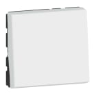Legrand - Poussoir ou poussoir inverseur Mosaic Easy-Led 6A 250V~ 2 modules - blanc