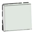 Legrand - Poussoir/inv porte-étiq Mosaic Easy-Led 6A 250V~ 2 mod blanc antimic
