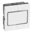 Legrand - Poussoir 4 positions Mosaic 2 modules - blanc