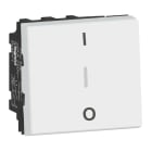 Legrand - Interrupteur bipolaire + borne repiquage neutre 10AX 250V~ Mosaic 2 mod - blanc