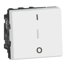 Legrand - Interrupteur bipolaire + borne repiquage neutre 10AX 250V~ Mosaic 2 mod - blanc