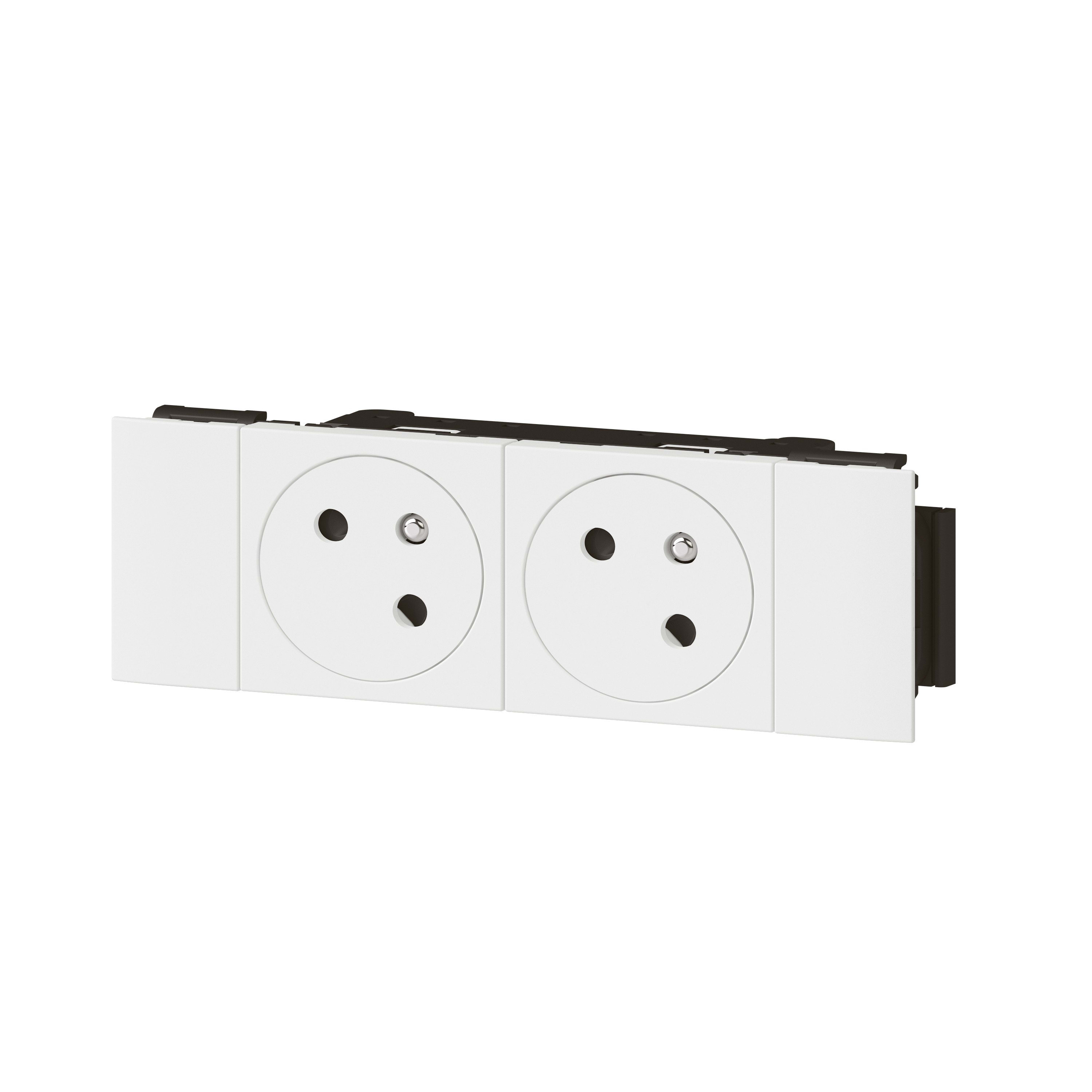 Legrand - 077152L - Double prise de courant 2P+T à détrompage Surface Legrand - 077152L - Double prise de courant 2P+T à détrompage Surface