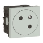 Legrand - Prise de courant 2P+T Surface Mosaic Link raccordement latéral 2 modules - gris