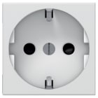 Legrand - Prise Mosaic standard germanique - 2P+T spécial 4mm² - 2 modules - blanc