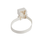 Legrand - Lot de 100 colliers à embase réglables pour Ø16mm à Ø32mm - blanc RAL9010