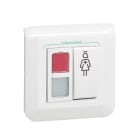 Legrand - Bloc de porte appel infirmière Mosaic 1 voyant rouge + 1 blanc + poussoir