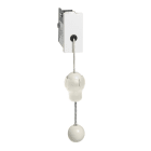 Legrand - Poussoir à tirette Mosaic - 1 module - blanc antimicrobien