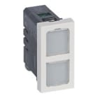 Legrand - Voyant antimicrobien double 12-24V 0,2W Mosaic + 4 étiquettes de couleur - 1 mod