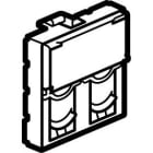Legrand - Plastron Mosaic - pour 2 connecteurs Keystone - 2 modules - blanc