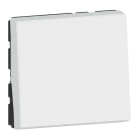 Legrand - Poussoir/poussoir inverseur Mosaic Easy-Led 6A 250V~ 2 mod - blanc antimicrobien