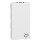 Legrand - Obturateur Mosaic 1 module - blanc antimicrobien