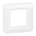 Legrand - Plaque de finition Mosaic pour 2 modules blanc antimicrobien