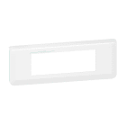 Legrand - Plaque de finition horizontale Mosaic pour 6 modules blanc antimicrobien