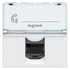 Legrand - Prise RJ11 4 contacts Mosaic 2 modules - blanc