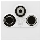 Legrand - Prise TV-R-SAT Mosaic FM et DAB+ 2 modules - blanc
