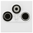 Legrand - Prise TV-R-SAT Mosaic FM et DAB+ 2 modules - blanc