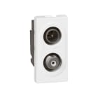Legrand - Prise TV-SAT Mosaic - 1 module - finition blanc