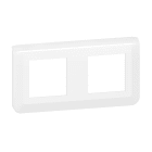 Plaque de finition horizontale Mosaic pour 2x2 modules blanc