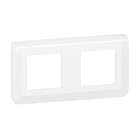 Legrand - Plaque de finition horizontale Mosaic pour 2x2 modules blanc