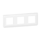 Plaque de finition horizontale Mosaic pour 3x2 modules blanc