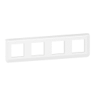 Plaque de finition horizontale Mosaic pour 4x2 modules blanc